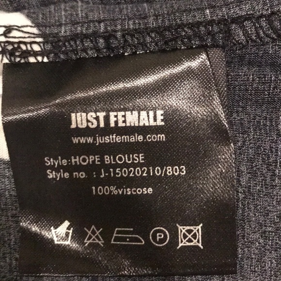 Just Female White and Black Polka Dot Blouse - Picture 3 of 3